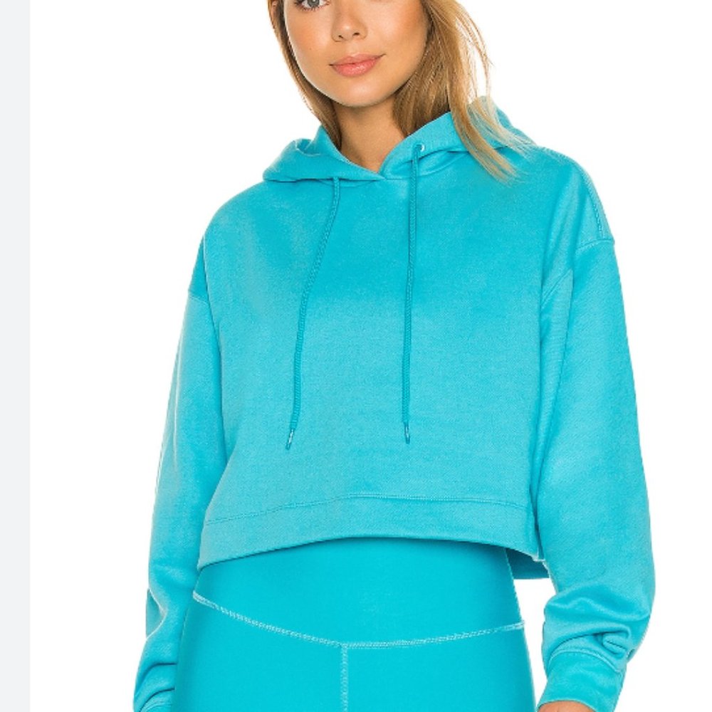 alo teal bae hoodie